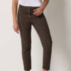 Chocolate Brown Ankle Grazer Jeans