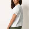 Ivory White Embroidered Cotton Ruffle Top