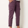 77840590-1691-45_503204_B Berry Purple Utility Cargo Trousers