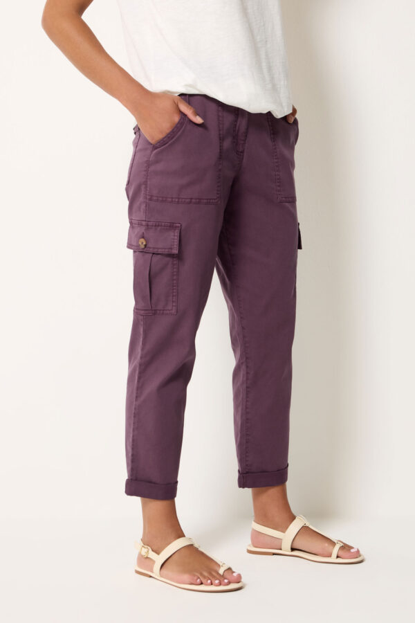 77840590-1691-45_503204_B Berry Purple Utility Cargo Trousers