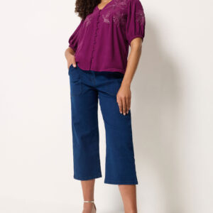 Berry Purple Sequin Embellished Blouse