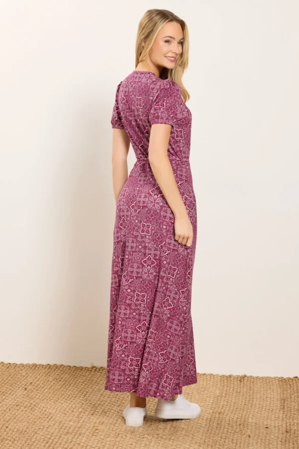 9c8e2260-2e9e-45_503095_C Berry Red Abstract Floral Maxi Wrap Dress