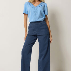 Indigo Wide Leg Carpenter Jeggings