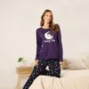 a8c3a48a-0dce-4c_502719_L1 M&Co Purple 'Koalaty Time' Cotton Wide Leg Pyjama Set